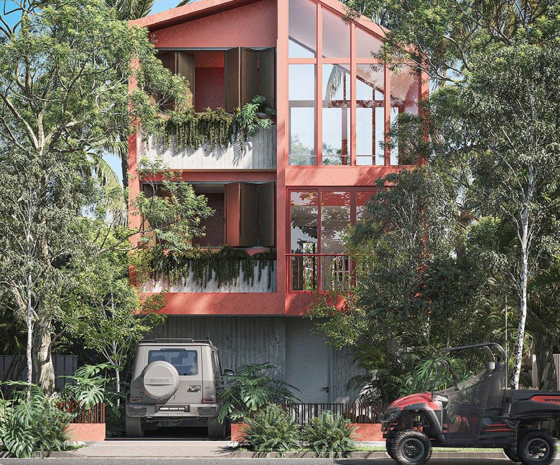 Fachada de la residencia Mevak
